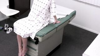 Nurse Sheena Ryder relaxes a cute girl Tristan Summers for a threesome with the Docto
