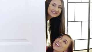 ALL CHICK GRIND - 2 Adorable Friends Aidra Fox and Eliza Ibarra Try Out A New Grind Room