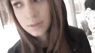 TeenGroupSex.com - Joseline Kelly takes massive dildo deep in her pussy