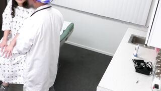 Busty girl Jasmine Wilde comes to do a pussy checkup so her doctor seduces her into s