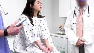 Busty girl Jasmine Wilde comes to do a pussy checkup so her doctor seduces her into s