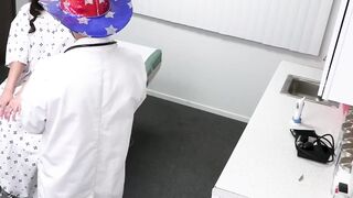 Busty girl Jasmine Wilde comes to do a pussy checkup so her doctor seduces her into s