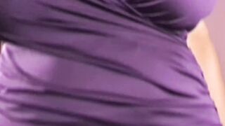 Ebony Maserati XXX plays with her tits and pussy in her solo masturbation