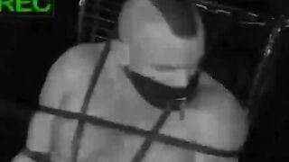 MuscleJockBound.com - Inked man in tight underwear tied up and subdued in a sensual a