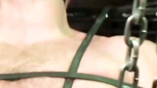 MuscleJockBound.com - Inked man in tight underwear tied up and subdued in a sensual a