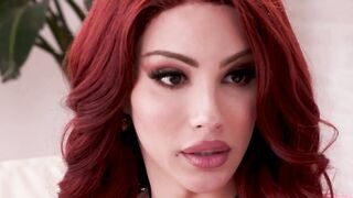 TRANSFIXED - Lucky Hung Hunk Gets Sandwich Plowed By Vulgar Babes Lena Moon & Ariel Demure
