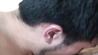 Young Japanese nails his lover in the ass after a blowjob