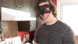 MaskXXX.com - Rebel hunk Jake's kitchen wanking it for that cumshot in solo