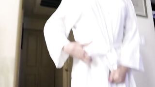 Voluptuous MILF gets so horny when she sees her stepson