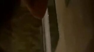 Solo twink Hector White masturbating solo while showering