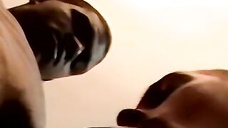 Interracial cock sucking threeway with american amateurs