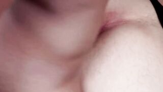 Two muscular bikers bareback and kiss passionately