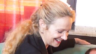 Man fucks his German old wifey at amateur casting