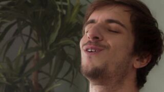 Gay throat fucking leads to hardcore bareback sex