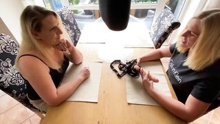 Milena-Sweet is plowed extremely rough by the strap-on sex toy