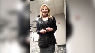 Paulina Stripping inside Outdoor + Cumming inside Hotel Lobby