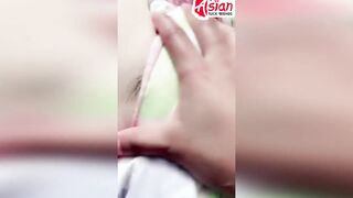 Amateur Thai dyke licks her friend's bushy twat