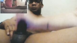Stiff Cock Stroking-Cum Swallowing Red Head BBW
