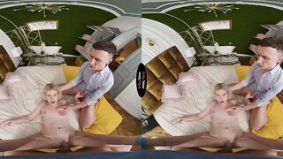 Adorable women Lilly tries 2 fat dicks for the first time