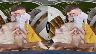 Adorable women Lilly tries 2 fat dicks for the first time