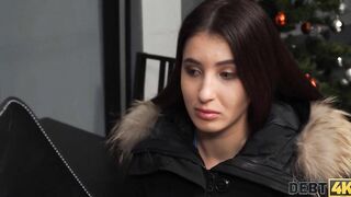 DEBT4k. Dude pulls rough dick out of leggings to banged!