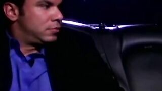Whore Bridgette fucks Devinn and then masturbates inside a limo
