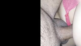 Waking up the sexual wifey with a dick into her booty only anal