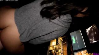 Amateur performer behind the scenes