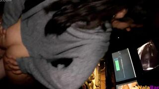 Amateur performer behind the scenes