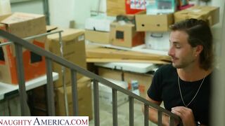 Sexual America - beauty Milf Sara Jay works her fat butt on young dick