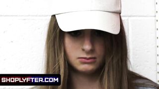 Attractive Teens With Long Natural Melons Penelope Kay Gets Caught Shoplifting And Taught An Anal L