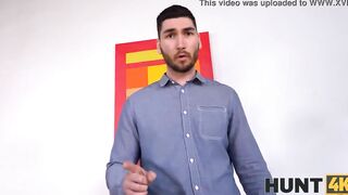 HUNT4K. Stud counts money while stranger has fun with his crazy sexy wifey