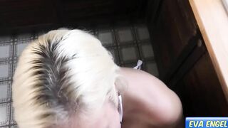 EVA ENGEL: I need to pissing, he wants to plowed