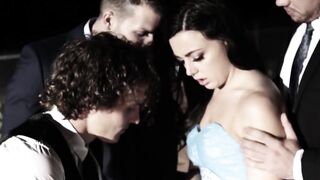 PornTaboos.com - Cute teen's wild gangbang fantasy with hung perverts