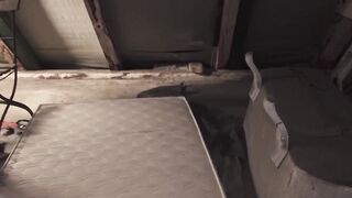 Petite dark haired goddess takes 2 cocks