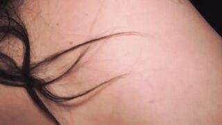Petite dark haired goddess takes 2 cocks