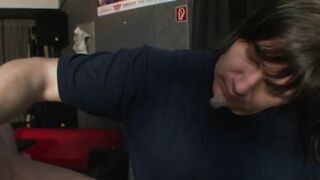 Filthy masters punishing peeing sub