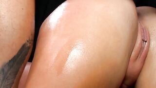 EU bitch with long booty gets rammed