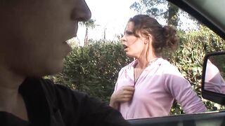 Petite dark hair mom boned with pretty hooters