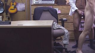 Unhappy customer given ass to fuck and a blowjob to relax
