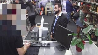 Unhappy customer given ass to fuck and a blowjob to relax