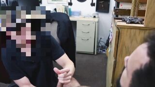 Unhappy customer given ass to fuck and a blowjob to relax