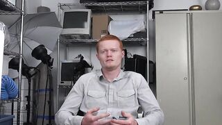 Redhead guy tempted by cash pleasures a monster black dick