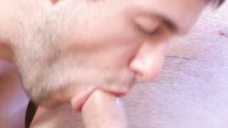 Homosexual amateur anal sex without a condom with two young guys