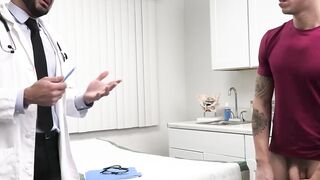 Doctor Marco Napoli helps handsome Des Irez cum fast with a professional solution for