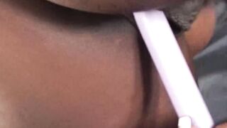 Mischievous Maserati XXX enjoys sucking her tits and play her pussy