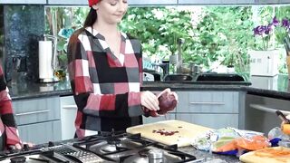 Teen Serena Hill brings her best friend Violet Spice to meet her kinky step family