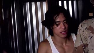 Naughty Asian bottom Pierce Brooks teases black stud Tony Genius into breeding him