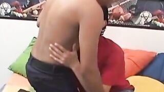 OTBXXX.com - Latino twink drills boyfriend's ass with his fat cock after rimming