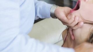 Submissive little teen fucked hard and dommed by big cock